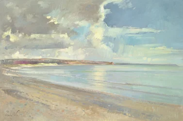 Reflektierte Wolken, Oxwich Beach, 2001
